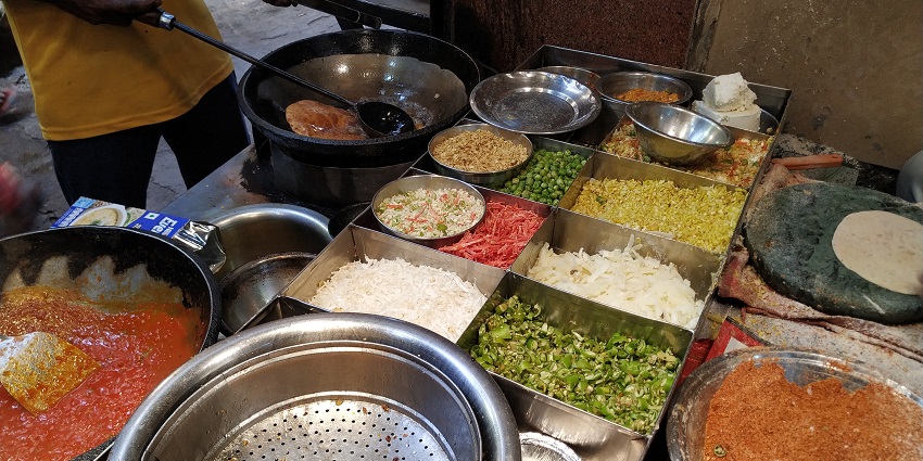 Paranthe wali gali is a popular street in Delhi, India for eating Parathas.