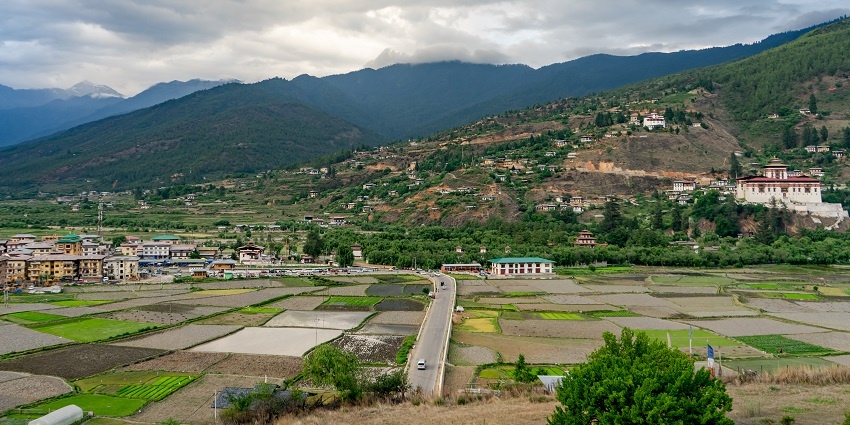 The open fields of Paro are one of the best places to visit in Bhutan in September