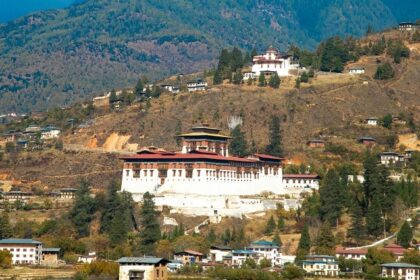 A scenic view of Paro, Bhutan, showcasing lush valleys, a must-see among places to visit in Paro.