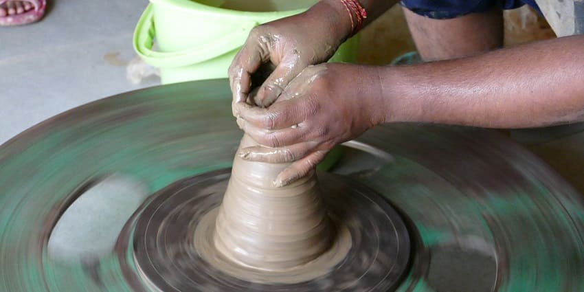 Pottery Workshop, Pottery Making demonstration in Kala Bhoomi Odisha Crafts Museum