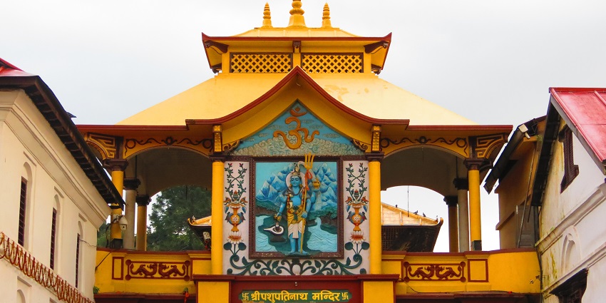 Pashupatinath Temple's pagoda-style structure, near Swayambhunath Temple.