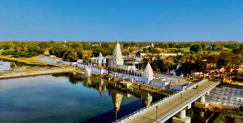 The view of Pashupatinath Temple, among the popular destinations near Mandsaur, Madhya Pradesh, India.