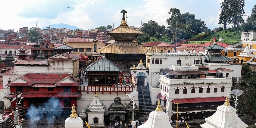 Pashupatinath Temple is one of the major Hindu pilgrimages near the pristine Bagmati River.