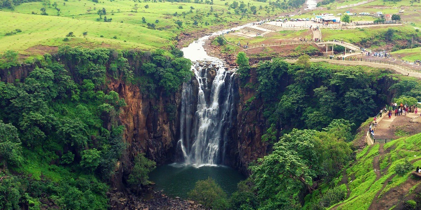 A view of Patal Pani waterfall, nature's sweet abode in Indore
