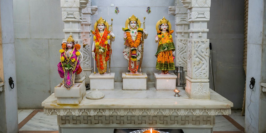 An inside view of the famous Patan Devi Temple, one of the serene Bihar temples.