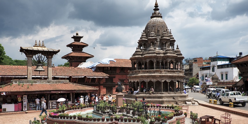 Patan Durbar Square consists of beautiful temples such as the Hiranya Varna Mahavihar.