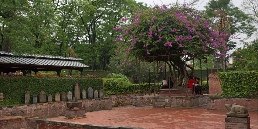Keshav Narayan Chowk and Bidya Mandira at the Museum, with historical architecture.