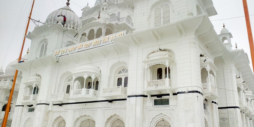 A glimpse of the Patna Sahib Gurudwara, one of the best places to visit in Bihar.