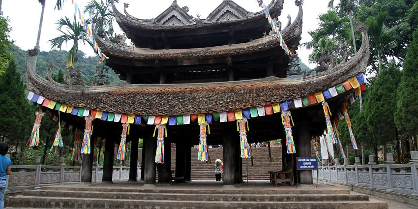Perfume Pagoda's traditional pagoda complex nestled in verdant hills, a place to visit near Hanoi