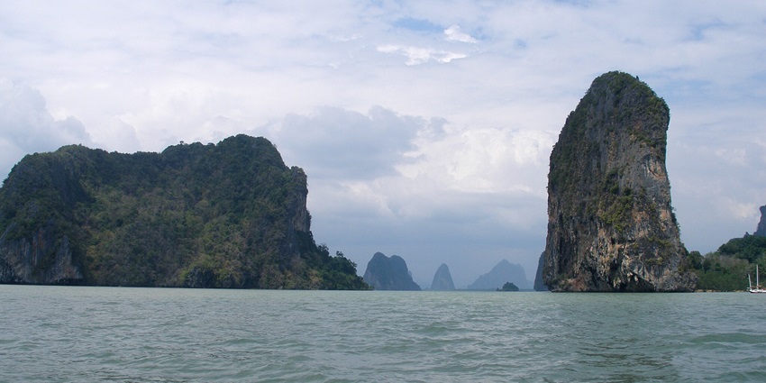 Serene azure waters in Phang Bay make it a perfect place for Valentine’s Day in Phuket.