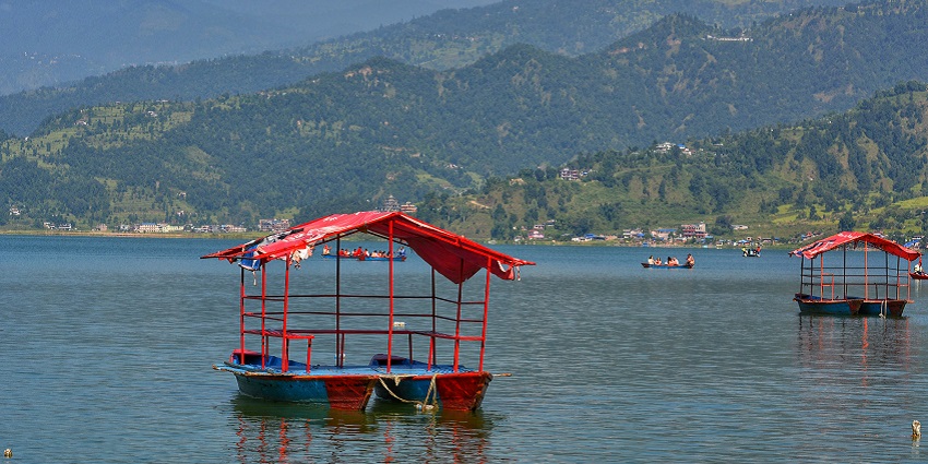 Phewa Lake in Pokhara offers panoramic views, attracting several tourists to the region.