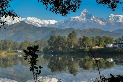 Picturesque view of the Phewka lake, boating on this lake is one of the best things to do in Pokhara