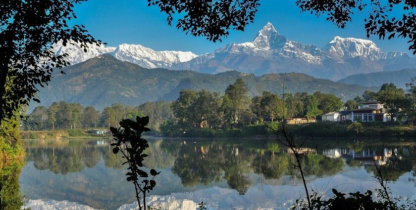 Picturesque view of the Phewka lake, boating on this lake is one of the best things to do in Pokhara