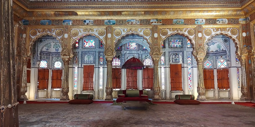 Phool Mahal Palace, Rajasthan, one of the best places to visit near Roopangarh Fort.