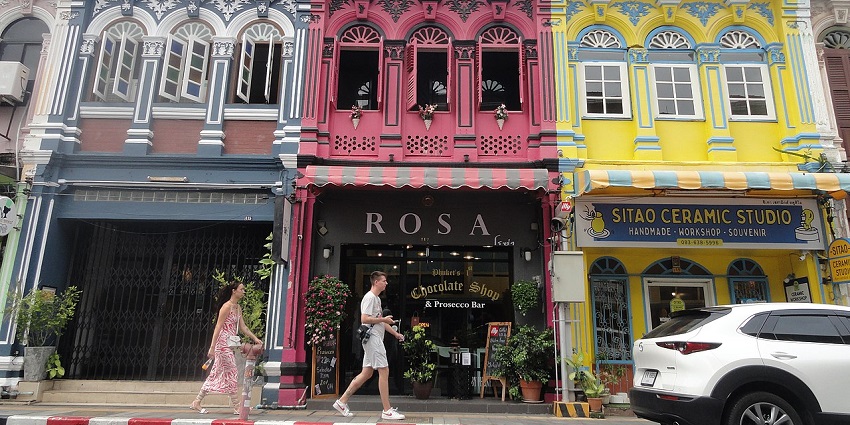 Phuket’s Old Town is one of the great places for shopping in Phuket for handicrafts.