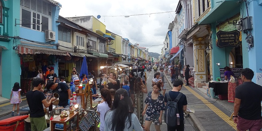 Weekend Market is the one and only weekend market, located on Phuket island, Thailand.