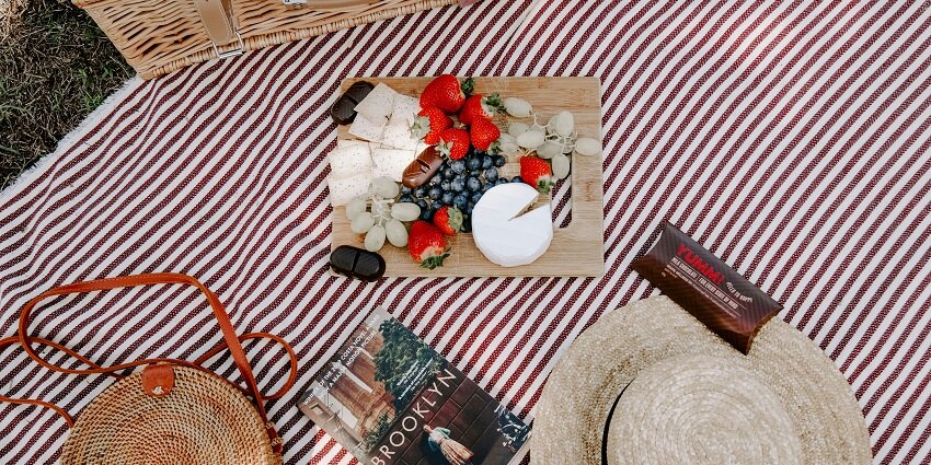 A quaint view of a picnic being conducted on lush green sprawling fields of Odisha.