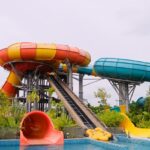 Feel the rush on the exhilarating water slide at Pink Pearl, a premier spot for water park.