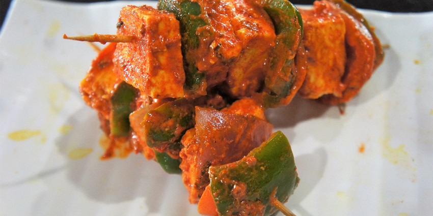 A plate of paneer tikka, one of the best delicacies served for spice lovers