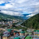 View Bhutan mountains and a village, One of the best places to visit in Bhutan in September