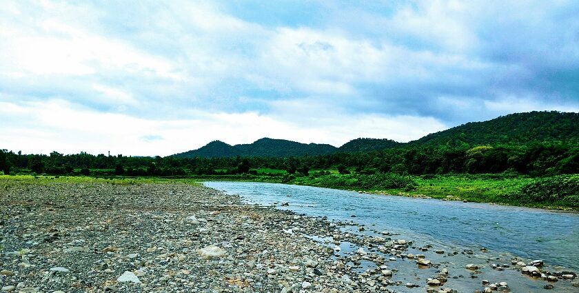 A glimpse of rocky terrains, lush green vegetation, and serene waters of Maharastra.