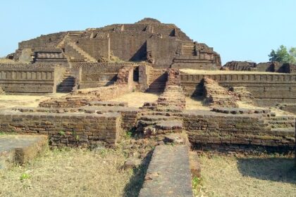 Snapshot of the ancient Buddhist stupa which is a scenic places to visit in Manesar