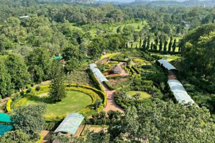 An image showing a scenic view of Pachmarhi's lush hills and serene landscapes.