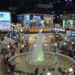 A scenic view of DLF Galleria market in Gurgaon at Night captured by a photographer.