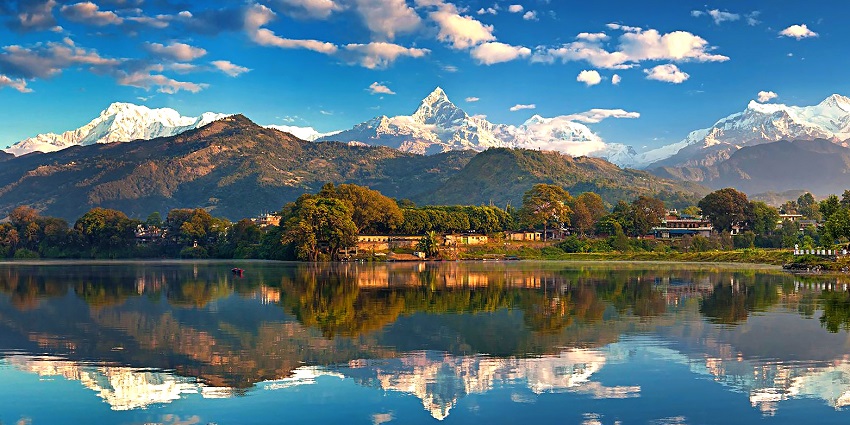 Pokhara is a popular destination known for its stunning natural beauty and serene lakes.