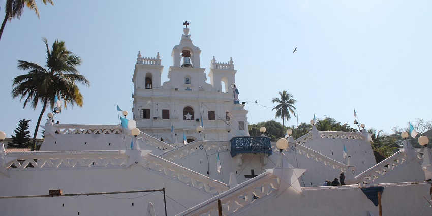 Spending peaceful moments at Our Lady of Grace Church is one of the best things to do in Margao.