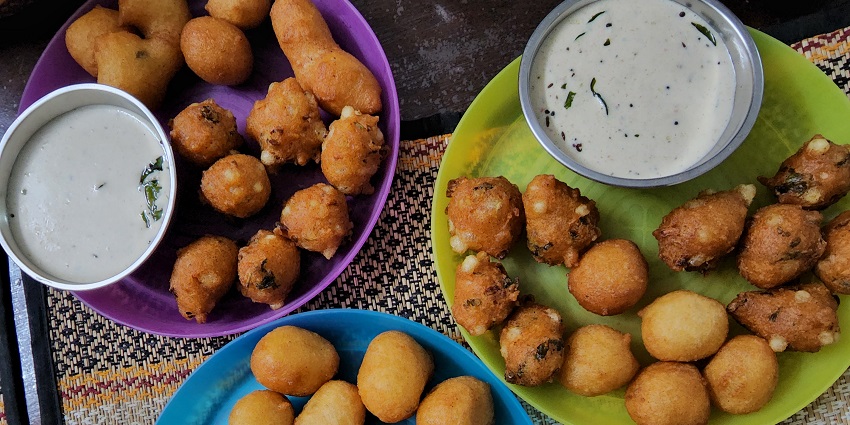 Enjoy the tasty Punugulu which is a beloved snack among the locals of Rajahmundry.