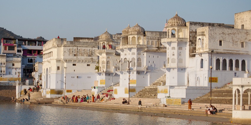 Pushkar Lake in Pushkar is one of the best places to visit in Rajasthan in May month.