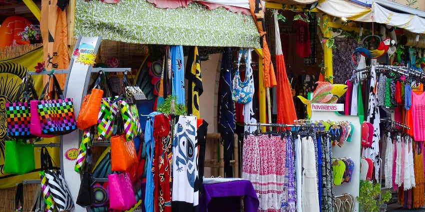 Shoppers go through traditional clothes and accessories at Rainak Bazaar in Jalandharies.