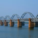 An image of Havelock Railway Bridge and Indian Railway Godavari Railway Bridge.