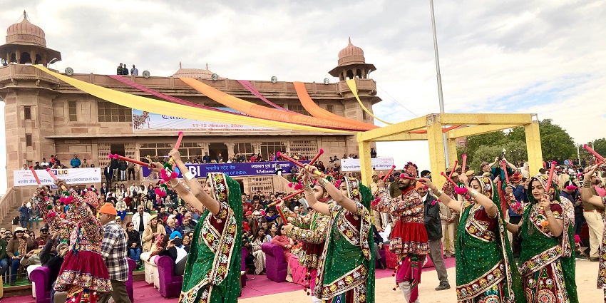 Jaipur's music festival showcases Rajasthan's culture with lively performances and crafts.