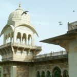 The Albert Hall Museum, Rajasthan Museum in Jaipur, showing its grand facade and decorative towers.