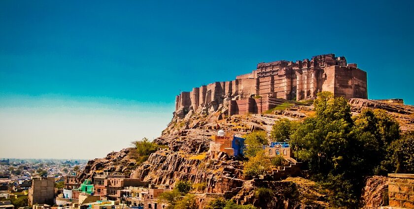 The Mehrangarh Fort is one of the famous Rajasthan picnic places, for exploring