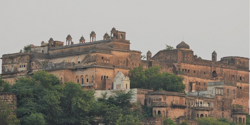 Rajgarh Fort, with its robust stone walls, is a popular destination near Narsinghgarh Wildlife Sanctuary.