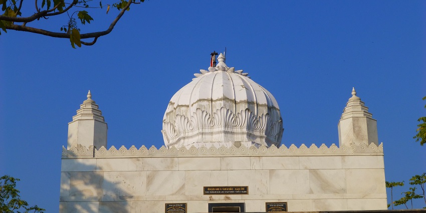 An image of Rajgir Jain Temple which is one of the Jain Temples in Bihar, India.