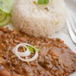 Rajma chawal, an authentic north Indian dish, is one of the best street food in Rajouri garden