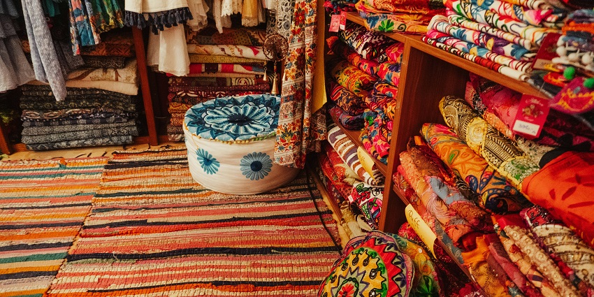 A view of the Rajouri Garden market, one of the best places for lehenga shopping in Delhi.