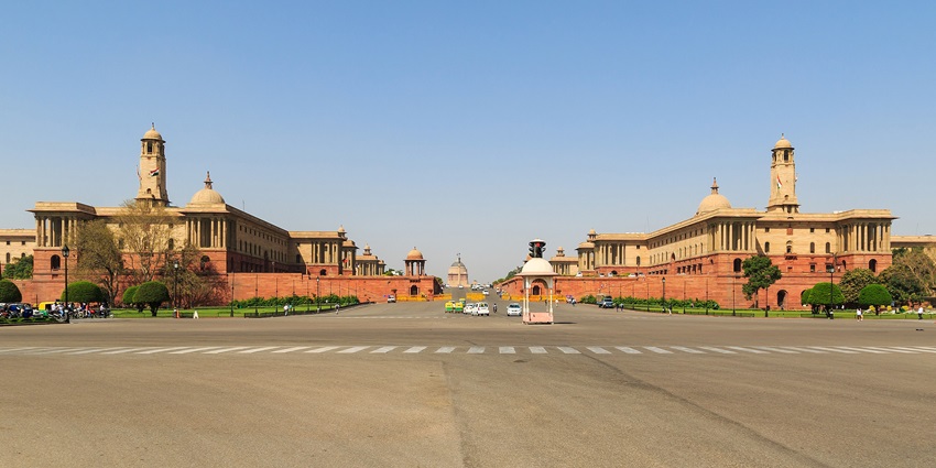 Rajpath And Central Vista are two of the major landmarks in New Delhi.