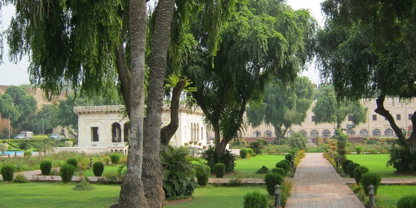A picture of a park in Ludhiana with lush greenery and picnic spots all around