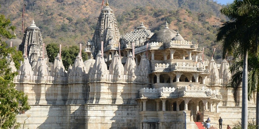 The Ranakpur Jain temple is popular for its detailed architecture on temple walls