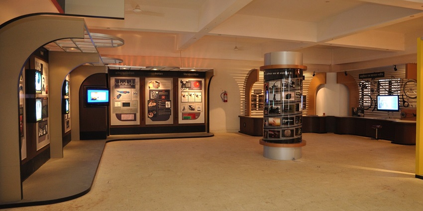 An exhibit at the gallery in Ranchi Science Centre with models and displays