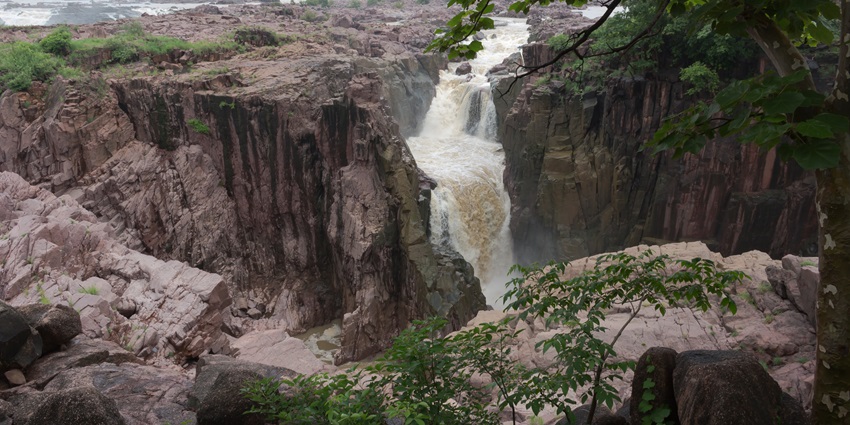 View of Raneh Falls from a distance and it is the best place to visit near Khajuraho.