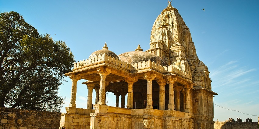 A glimpse of the iconic Rangji Temple, a famous tourist attraction in Rajasthan.