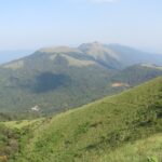 Picturesque view of the rolling meadows of Ranipuram trekking trails