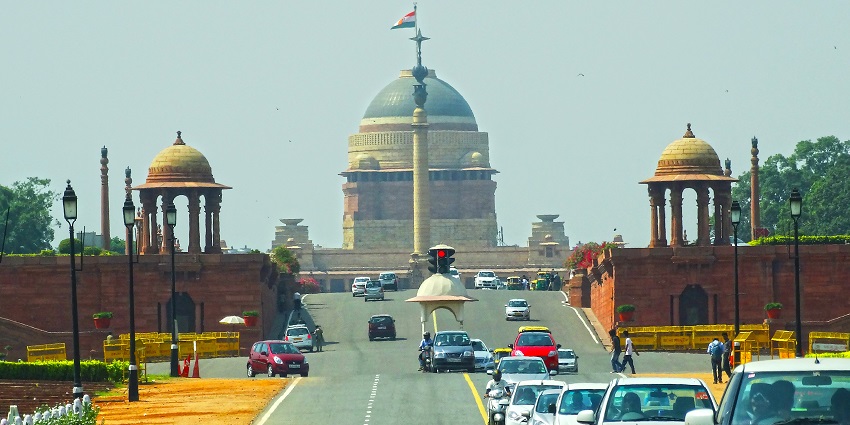 Rashtrapati Bhavan is a significant landmark in Delhi, easily accessible and recognisable.