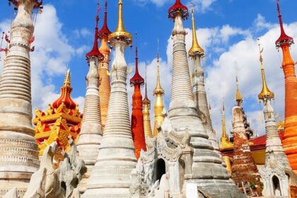 An Image of a sacred site similar to Rat Temple, surrounded by sacred architecture.